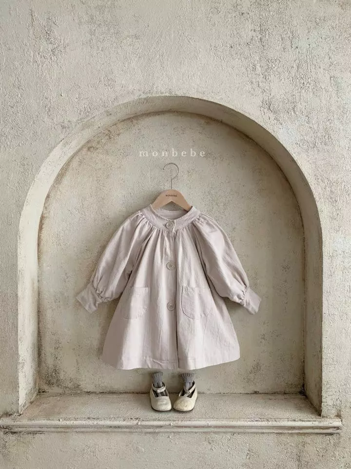 Monbebe - Korean Children Fashion - #littlefashionista - String Trench Coat - 2