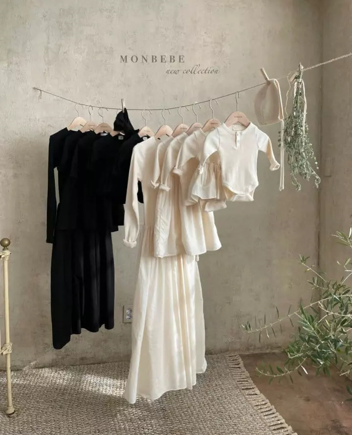 Monbebe - Korean Children Fashion - #magicofchildhood - Rib Frill One-piece - 3