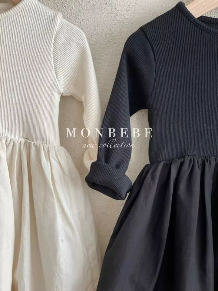 Monbebe - Korean Children Fashion - #magicofchildhood - Rib Frill One-piece - 4