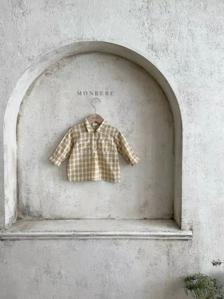 Monbebe - Korean Children Fashion - #prettylittlegirls - Petti Check Shirt - 7
