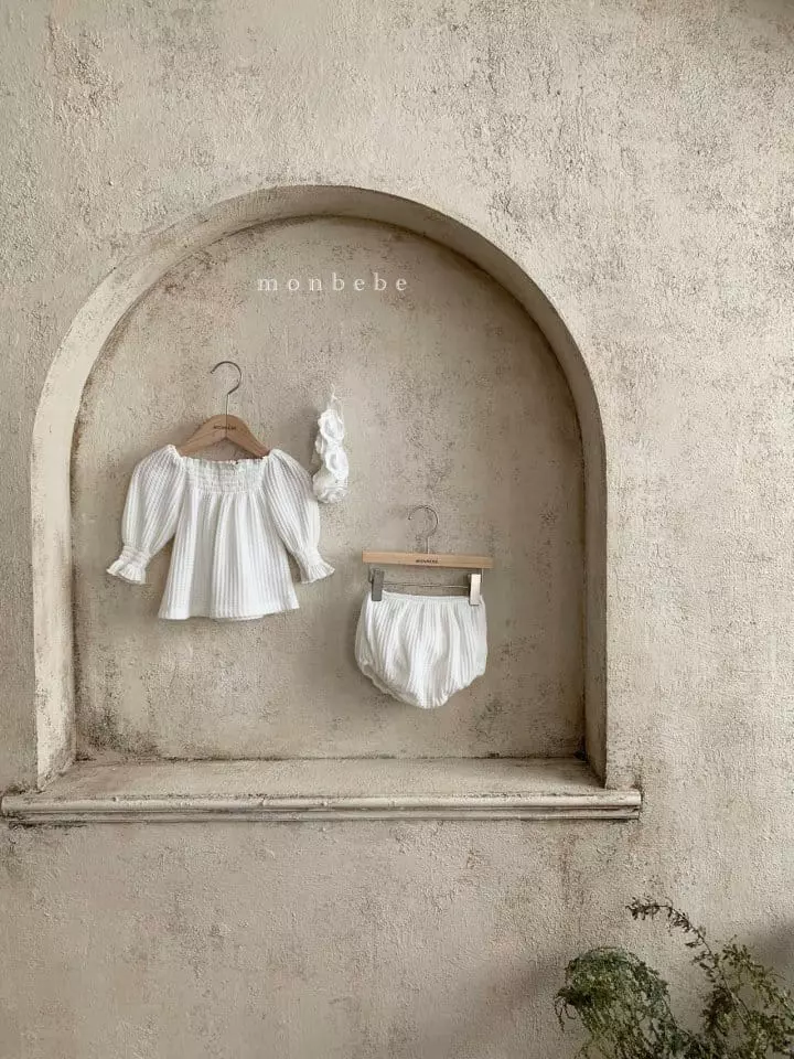 Monbebe - Korean Children Fashion - #stylishchildhood - Pure Top Bottom Set