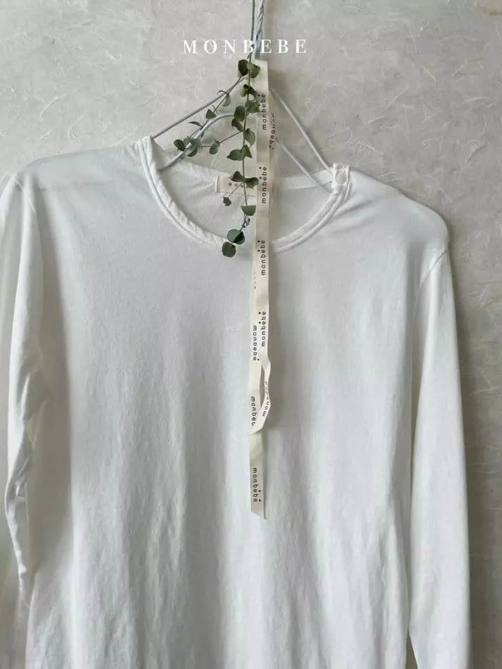 Monbebe - Korean Women Fashion - #momslook - Mom Sliky Snap Tee - 3