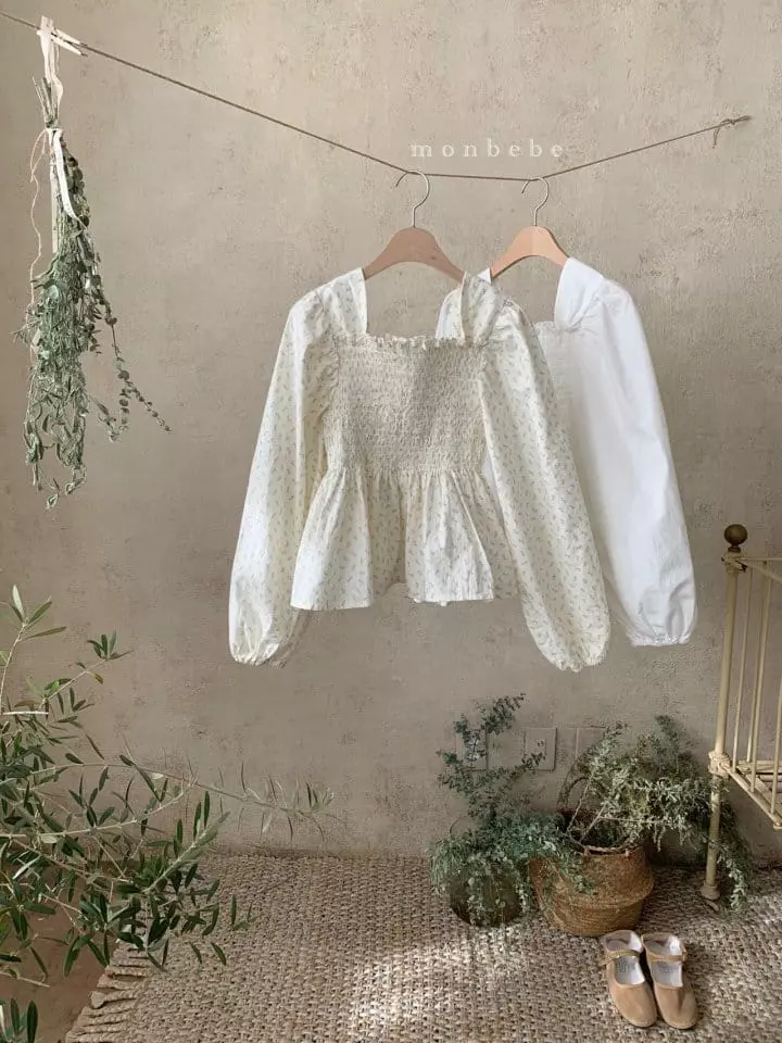 Monbebe - Korean Women Fashion - #momslook - Mom Lilly Smocked Blouse