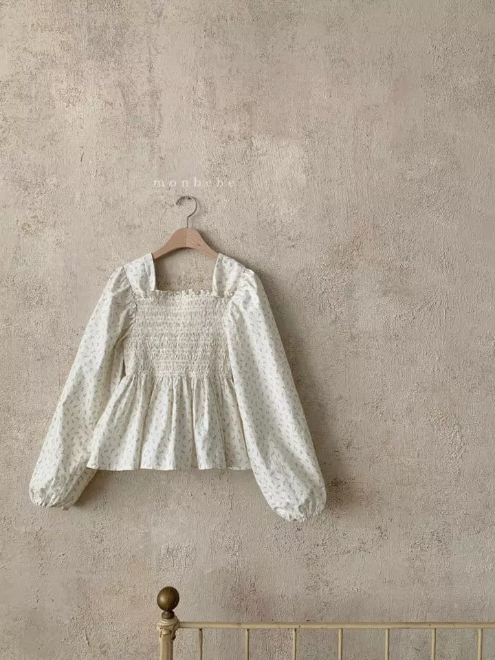 Monbebe - Korean Women Fashion - #momslook - Mom Lilly Smocked Blouse - 3