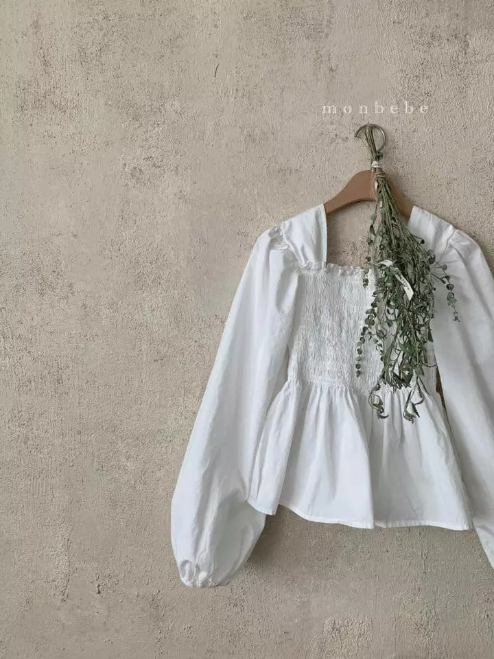 Monbebe - Korean Women Fashion - #momslook - Mom Lilly Smocked Blouse - 7