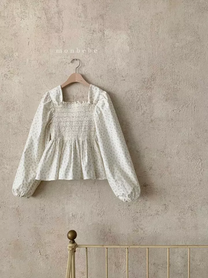 Monbebe - Korean Women Fashion - #momslook - Mom Lilly Smocked Blouse - 9