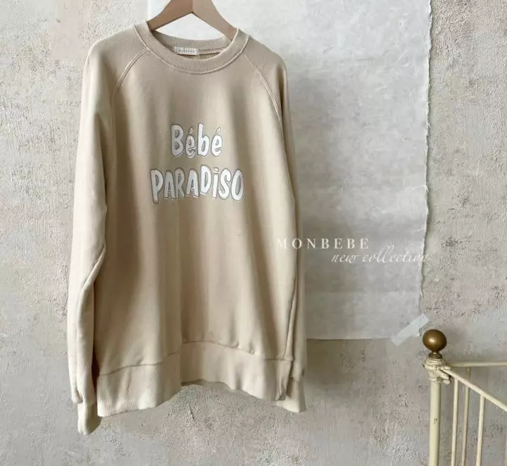 Monbebe - Korean Women Fashion - #romanticstyle - Mom Paradiso Sweatshirt - 3