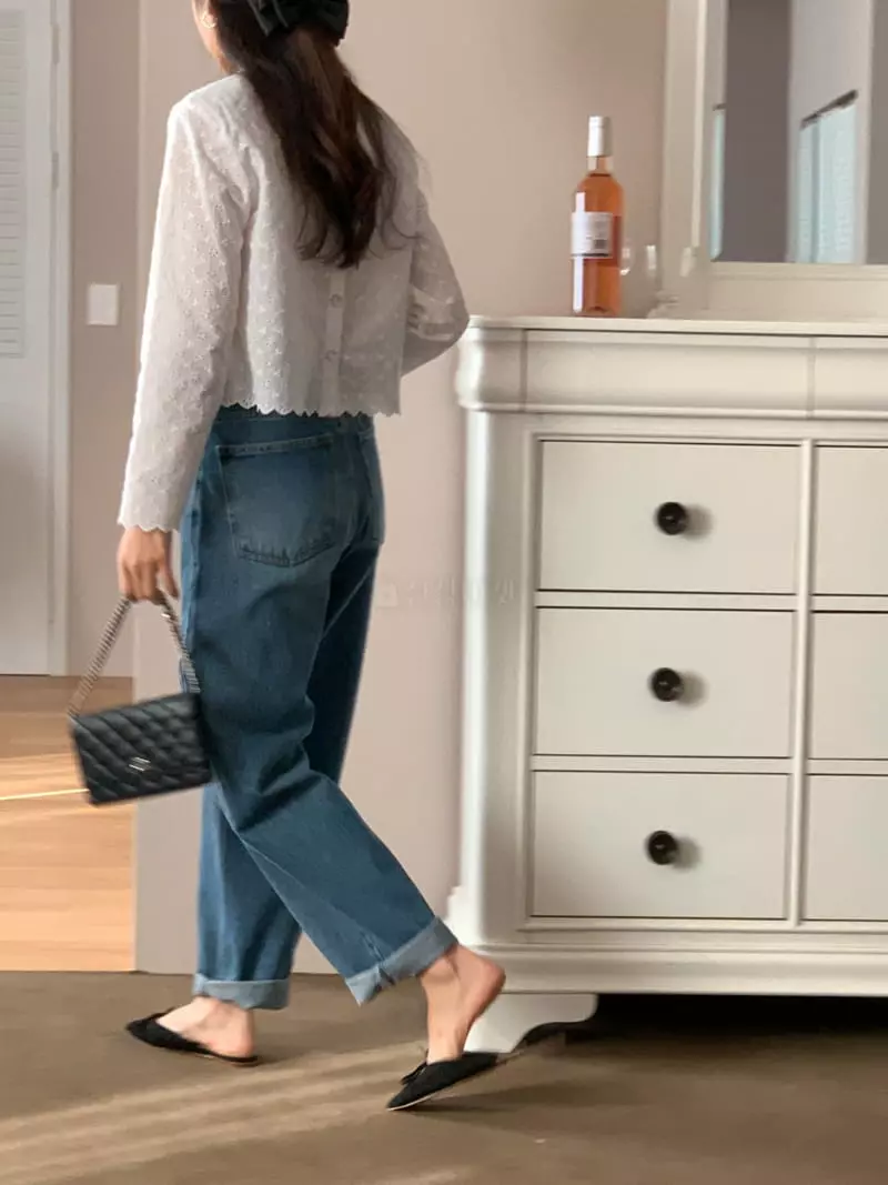 Monet - Korean Women Fashion - #momslook - Vivel Embroidery Blouse - 3
