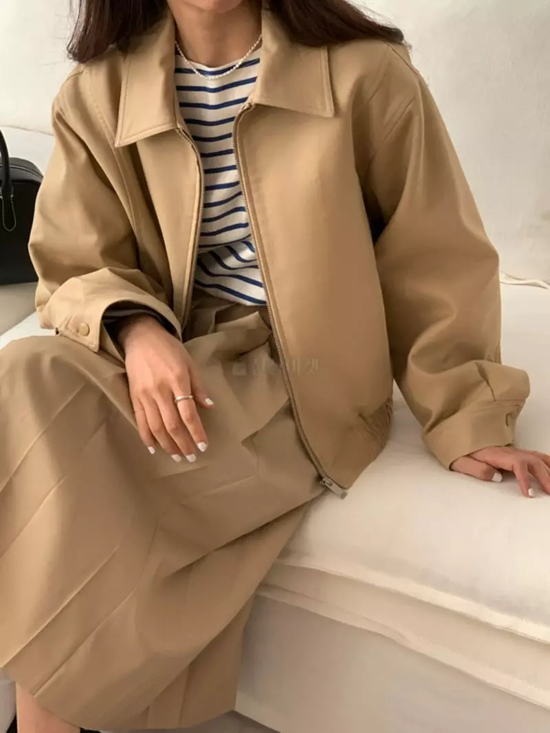 Monet - Korean Women Fashion - #pursuepretty - Bomber Blouson Jacket - 3