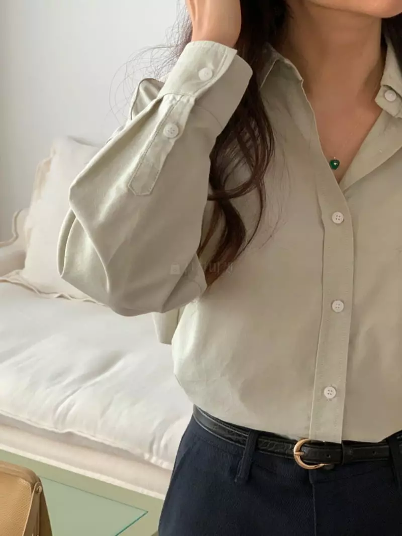 Monet - Korean Women Fashion - #restrostyle - Oxford Shirt - 2