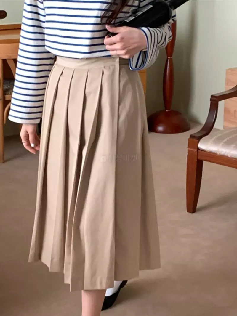 Monet - Korean Women Fashion - #womensfashion - Lava Pleats Skirt - 4