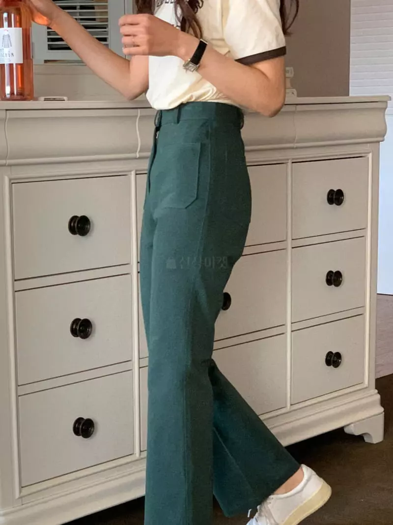Monet - Korean Women Fashion - #vintagekidsstyle - Cord Pants - 3