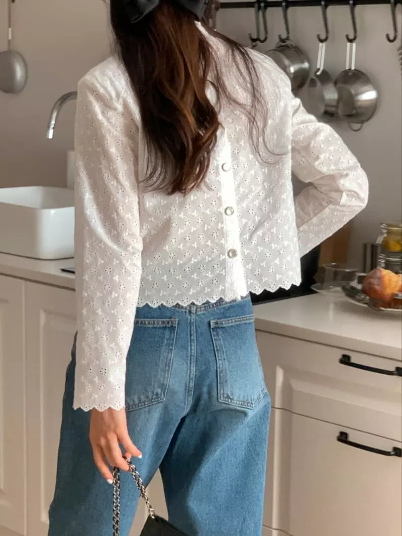 Monet - Korean Women Fashion - #womensfashion - Vivel Embroidery Blouse - 2