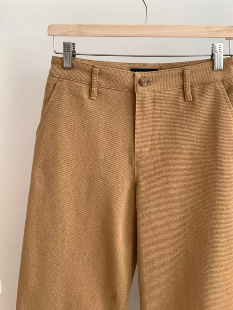Monet - Korean Women Fashion - #womensfashion - Twill Pants - 3