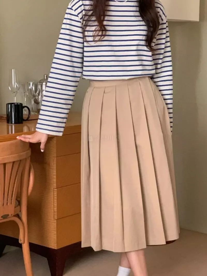 Monet - Korean Women Fashion - #womensfashion - Lava Pleats Skirt - 3