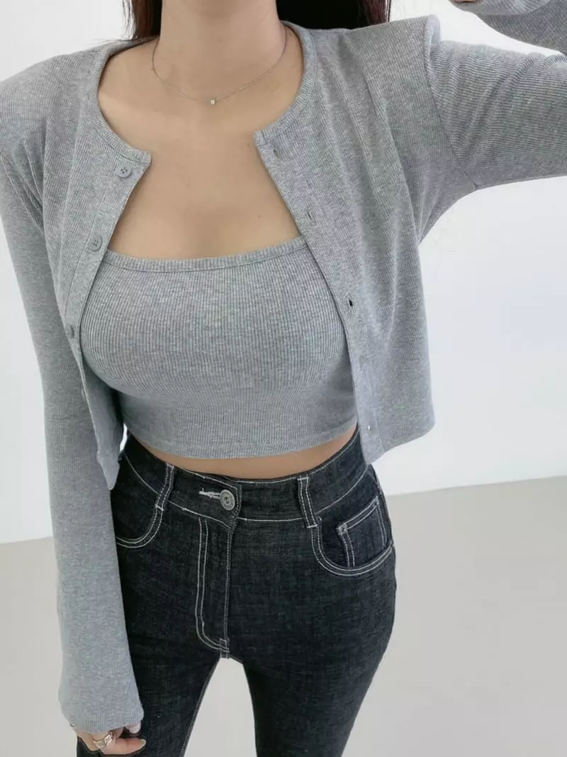 Monroe - Korean Women Fashion - #momslook - New Crop Cardigan - 3