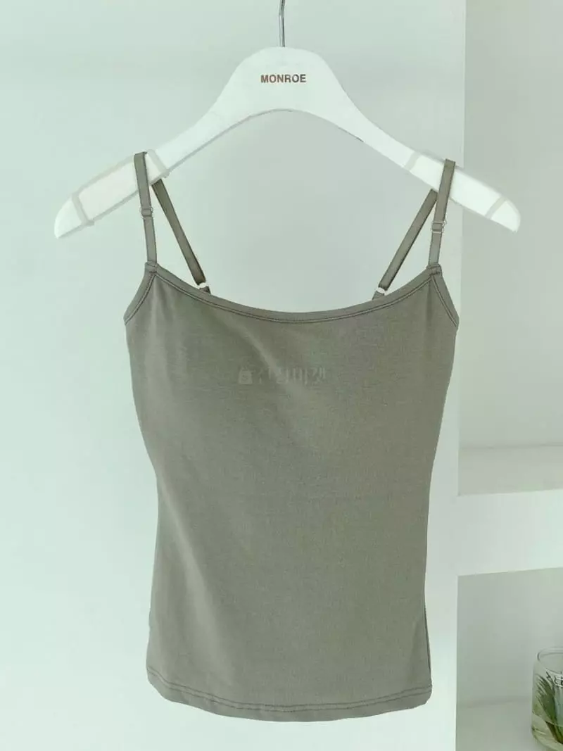 Monroe - Korean Women Fashion - #shopsmall - Inner Pad Sleeveless Tee