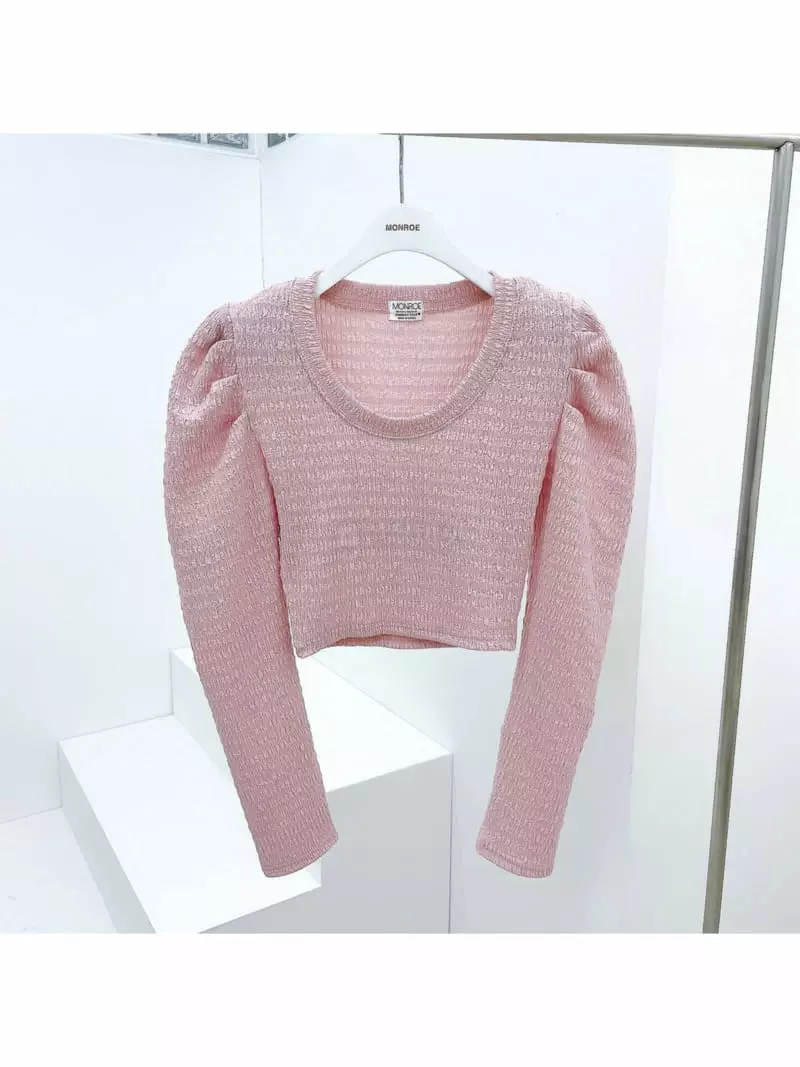 Monroe - Korean Women Fashion - #thatsdarling - Pring Puff Tee - 3