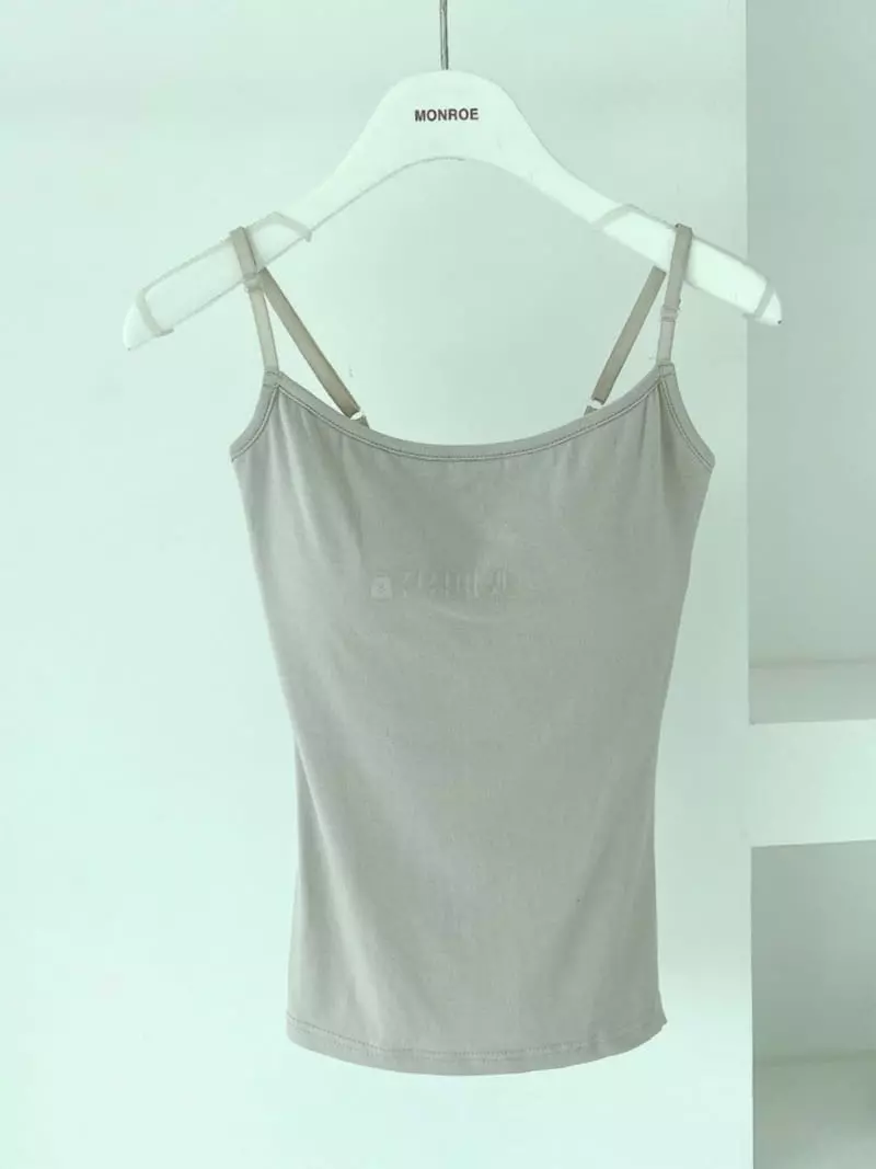 Monroe - Korean Women Fashion - #thelittlethings - Inner Pad Sleeveless Tee - 3