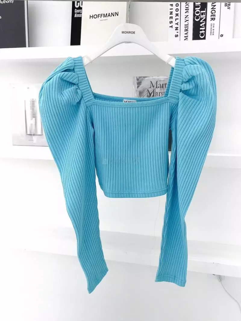 Monroe - Korean Women Fashion - #vintageinspired - Big Puff Tee - 2