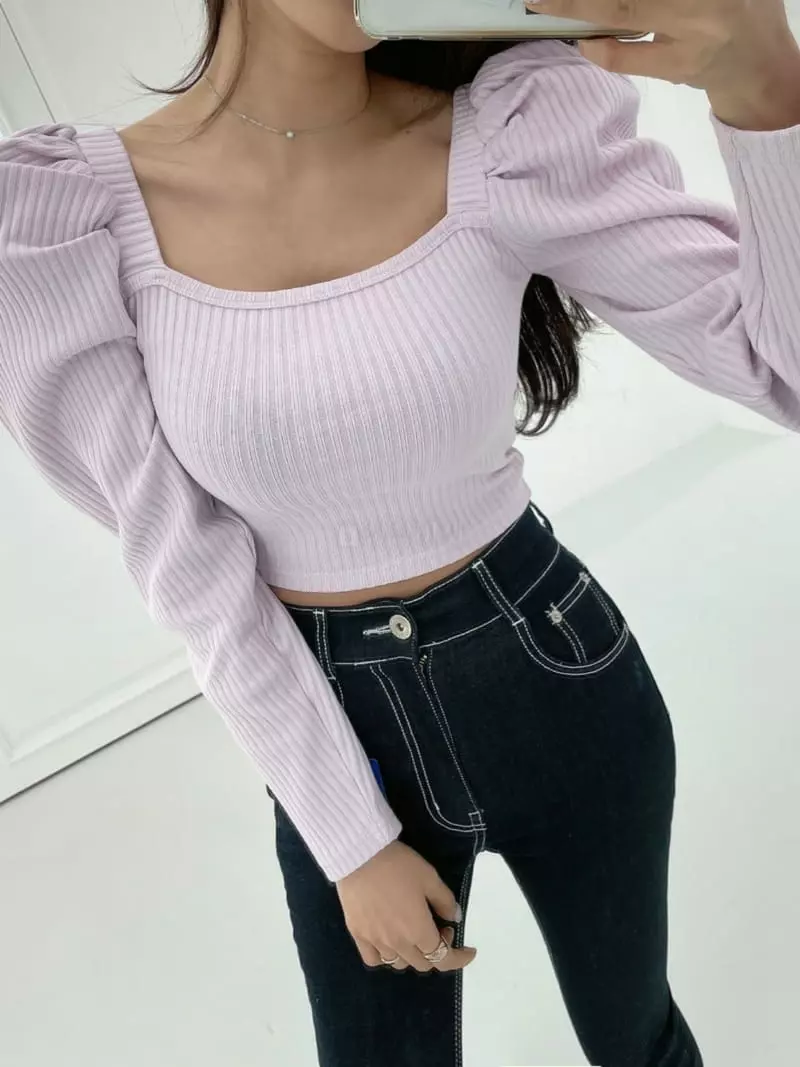 Monroe - Korean Women Fashion - #womensfashion - Big Puff Tee