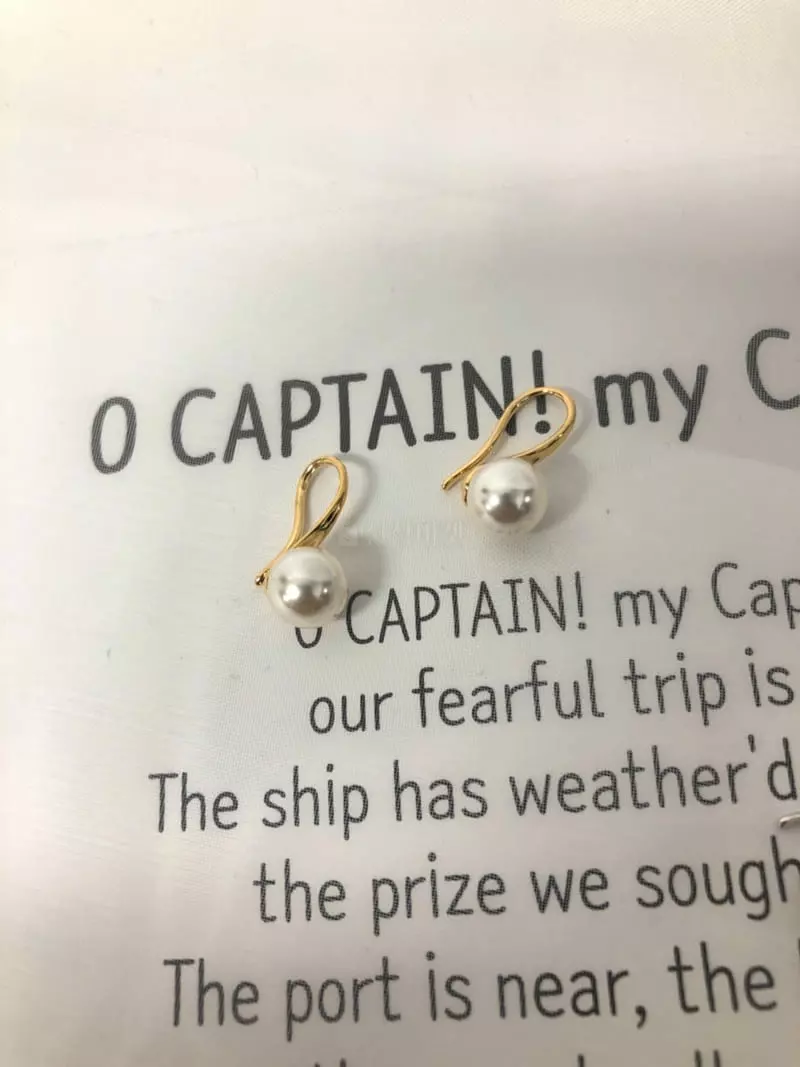 Mood - Korean Women Fashion - #momslook - A534 Pearl Mini Spoon Earrings - 3
