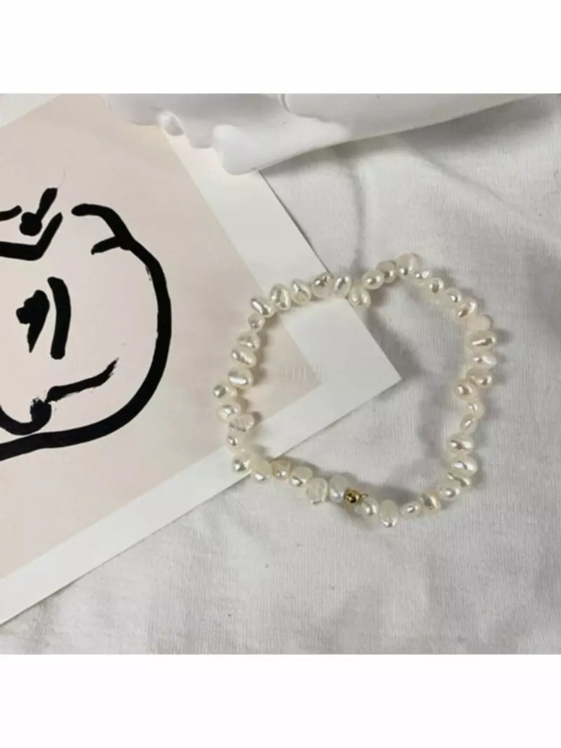 Mood - Korean Women Fashion - #momslook - A2197 Pearl Bracelet - 2