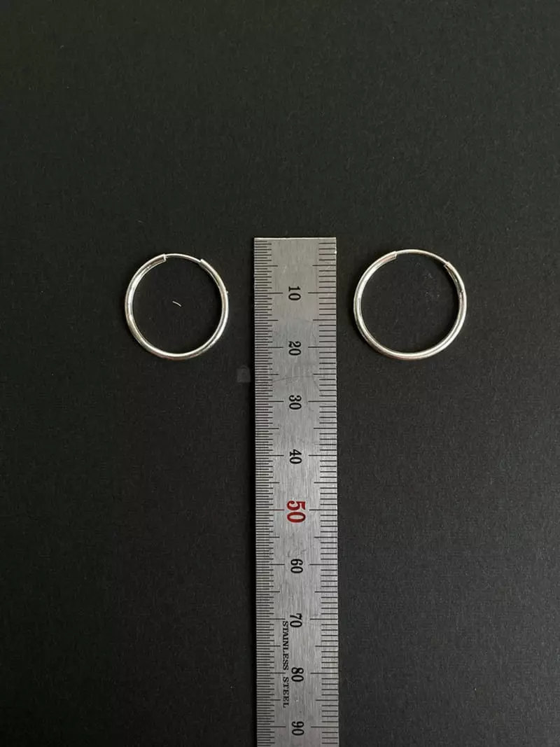 Mood - Korean Women Fashion - #momslook - A345 Silver Ring Earrings - 2