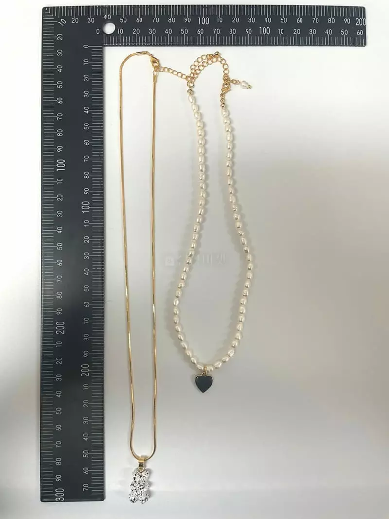 Mood - Korean Women Fashion - #thelittlethings - A3508 Haribo Bear Heart Layered Necklace - 4