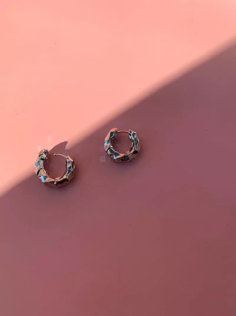 Mood - Korean Women Fashion - #restrostyle - A2601 Bold Ring Earrings - 2