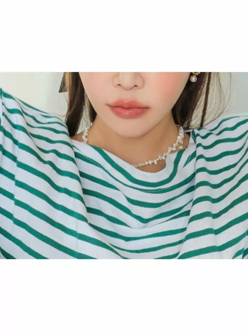 Mood - Korean Women Fashion - #restrostyle - A2163 Pearl Necklace