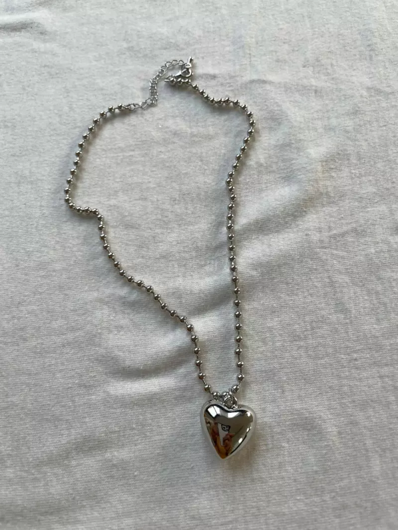 Mood - Korean Women Fashion - #romanticstyle - A3000 Heart Necklace - 2