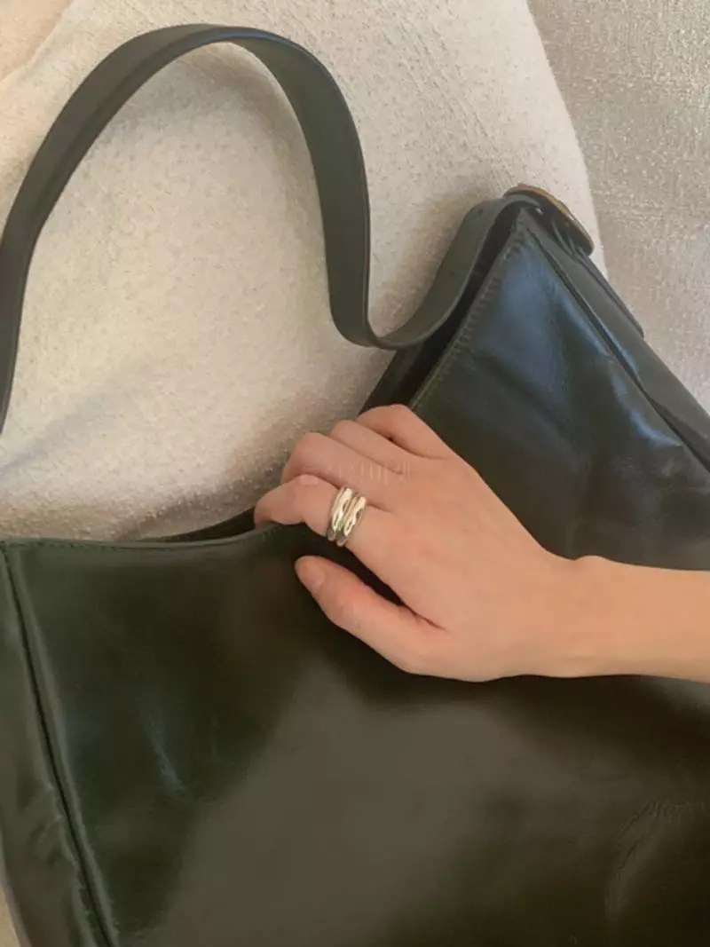 Mood - Korean Women Fashion - #romanticstyle - A2145 Round Silver Ring