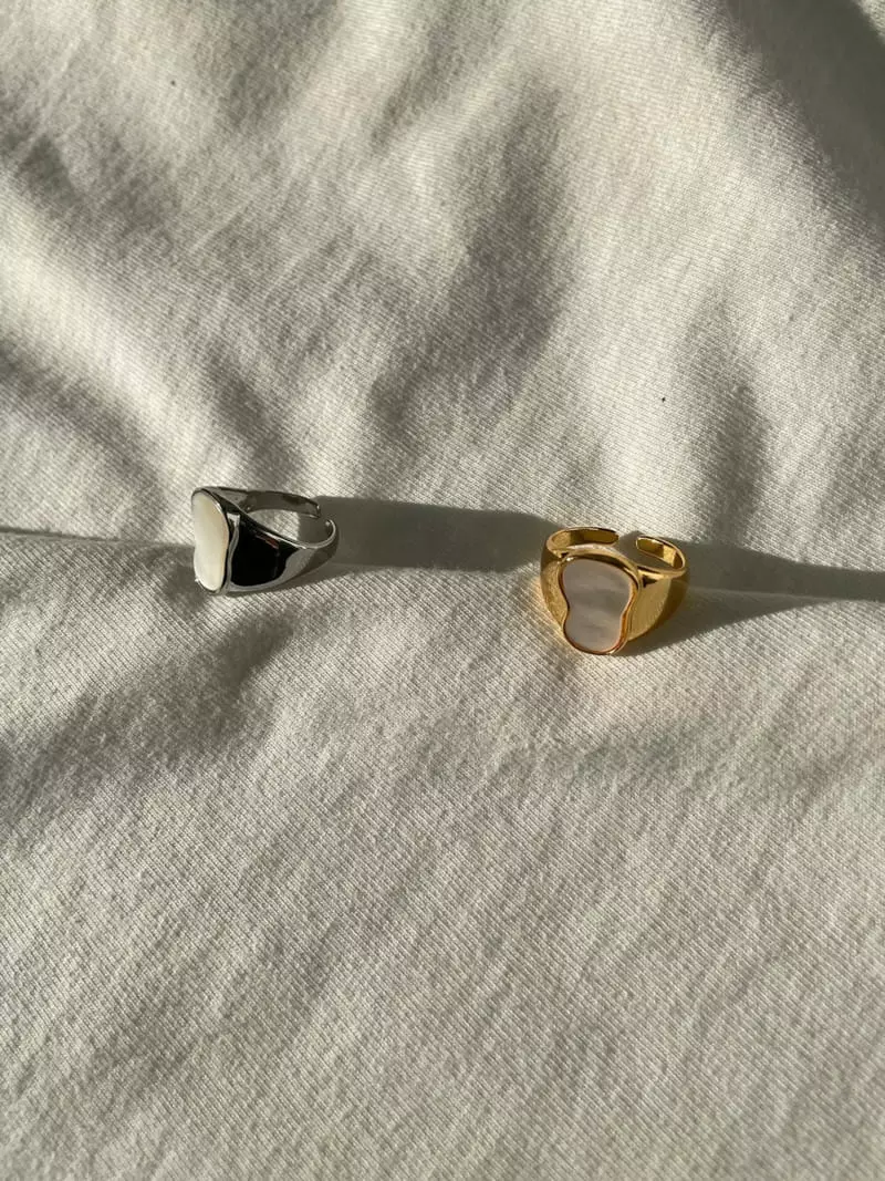 Mood - Korean Women Fashion - #shopsmall - A3654 Mother-of-pearl Ring