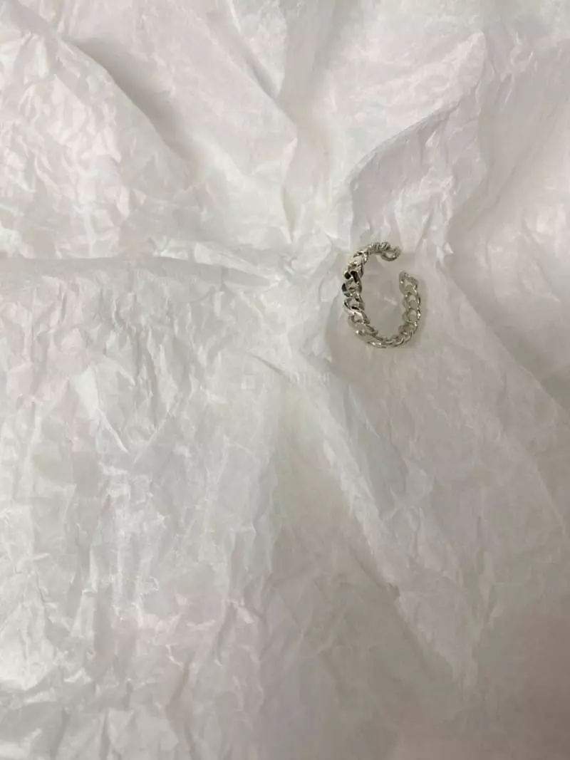 Mood - Korean Women Fashion - #thatsdarling - A2142 Silver Chain Ring - 3