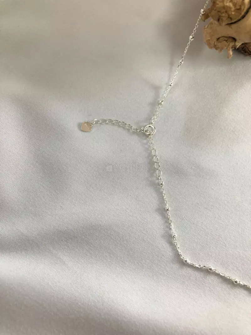 Mood - Korean Women Fashion - #vintageinspired - A1158 Chain Silver Necklace - 3