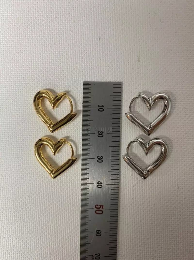 Mood - Korean Women Fashion - #womensfashion - A2221 Mini Heart Ring Earrings - 4