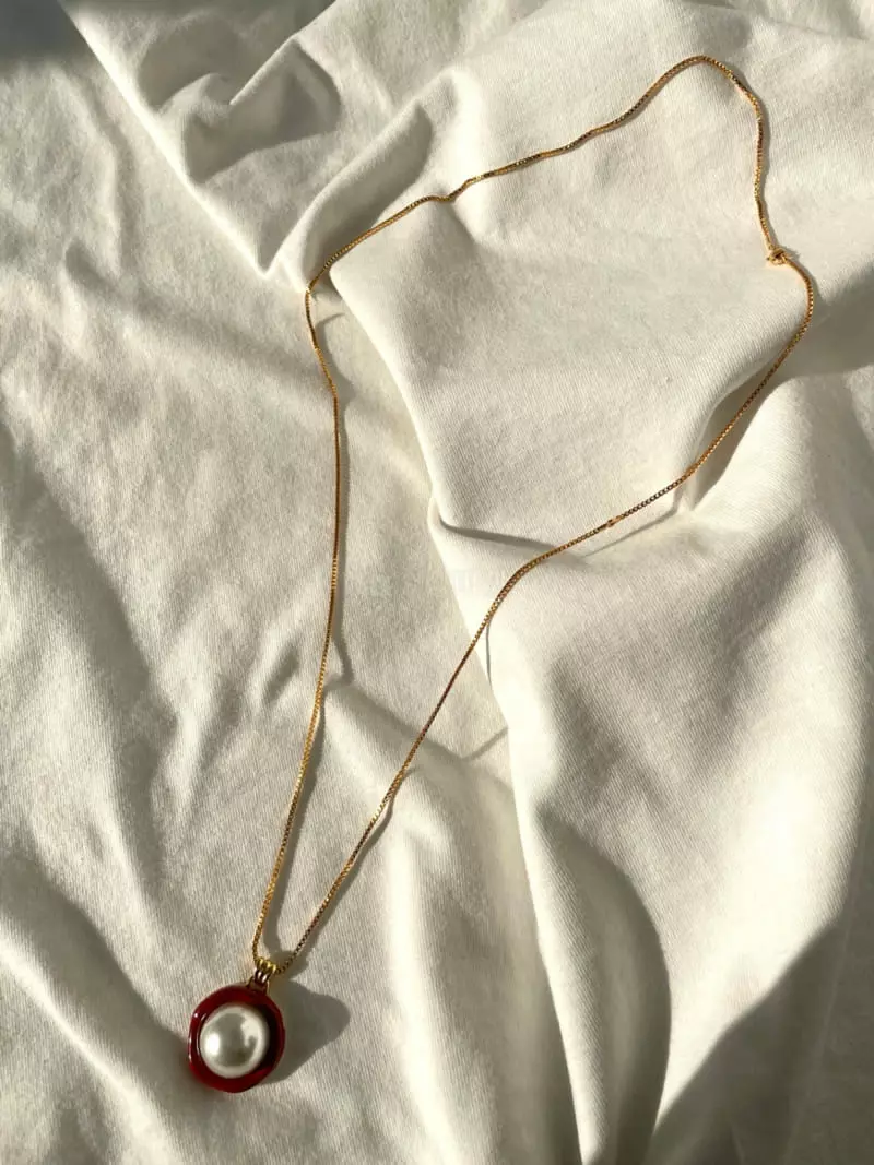 Mood - Korean Women Fashion - #womensfashion - A3620 King Pearl Color Necklace - 2