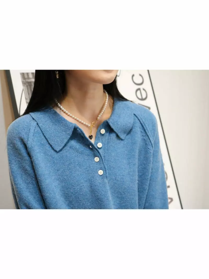 Mood - Korean Women Fashion - #womensfashion - A3521 Pearl Heart Necklace - 3