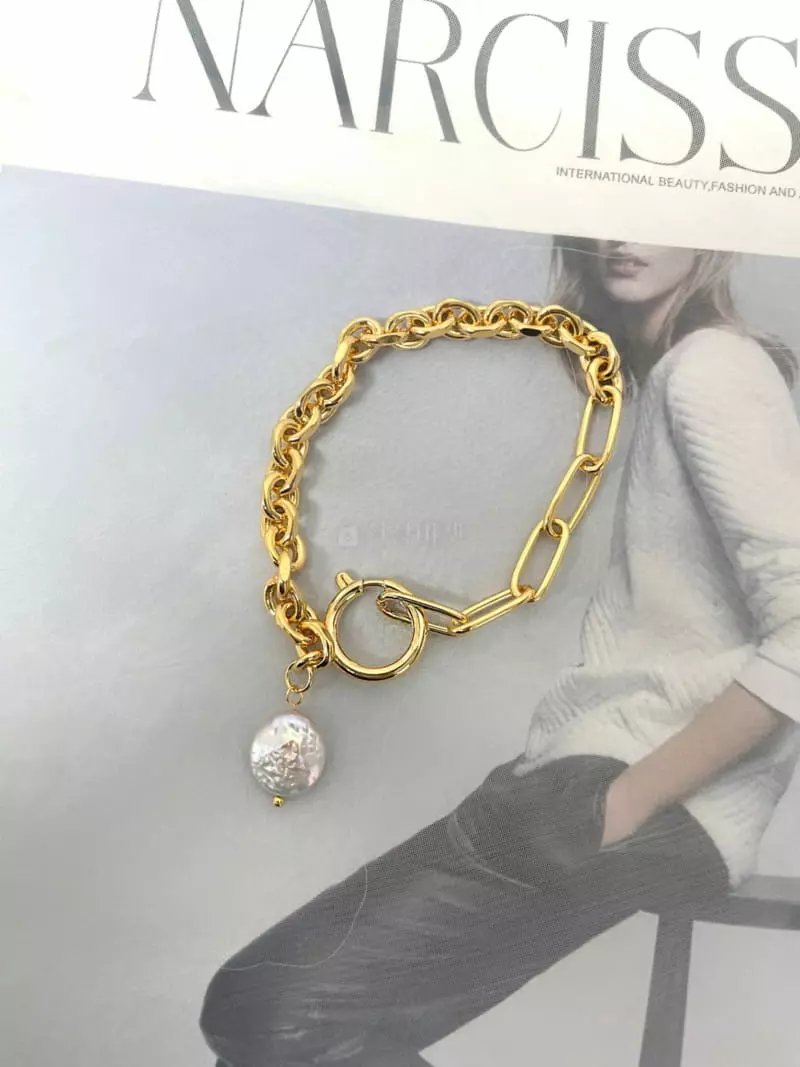 Mood - Korean Women Fashion - #womensfashion - A3475 Pearl Chain Bracelet - 2