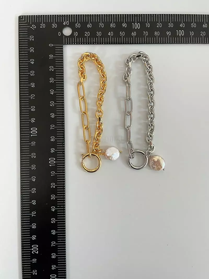 Mood - Korean Women Fashion - #momslook - A3475 Pearl Chain Bracelet - 4