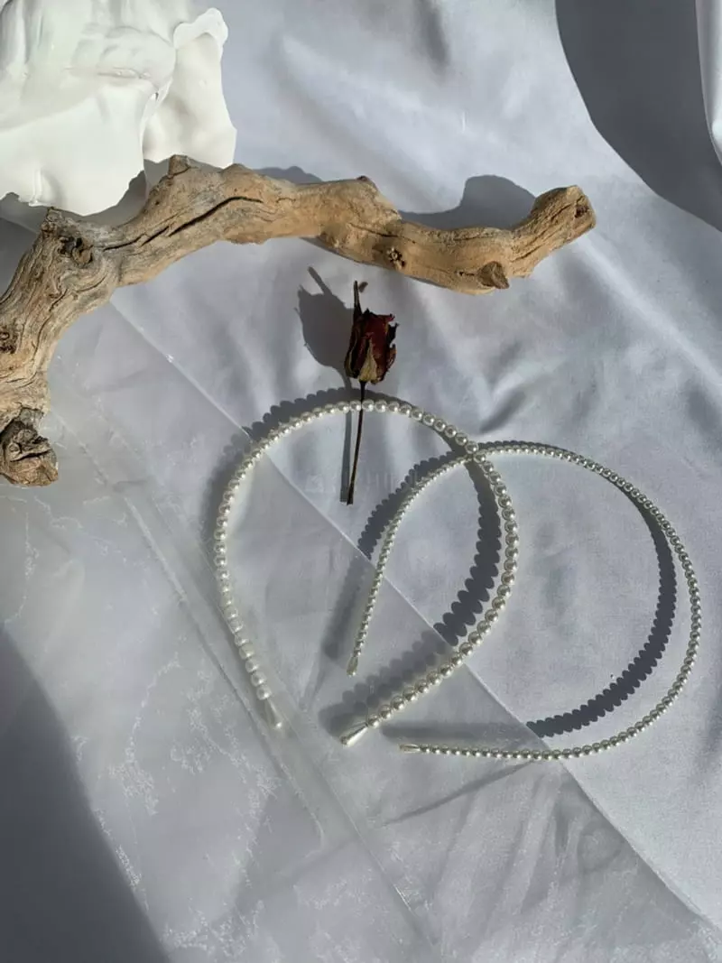 Mood - Korean Women Fashion - #womensfashion - A1729 Pearl Hairband 2set
