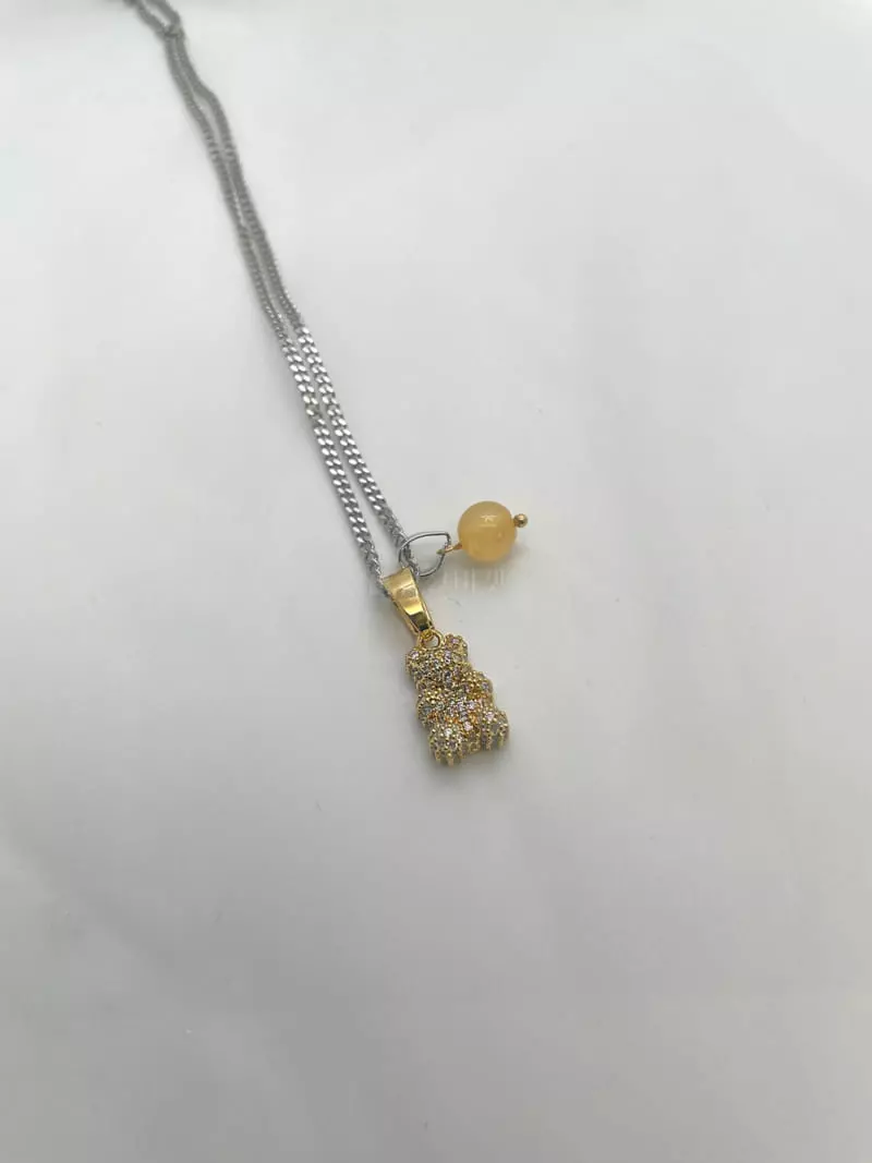 Mood - Korean Women Fashion - #womensfashion - A3516 Bear Haribo Chain Necklace - 2