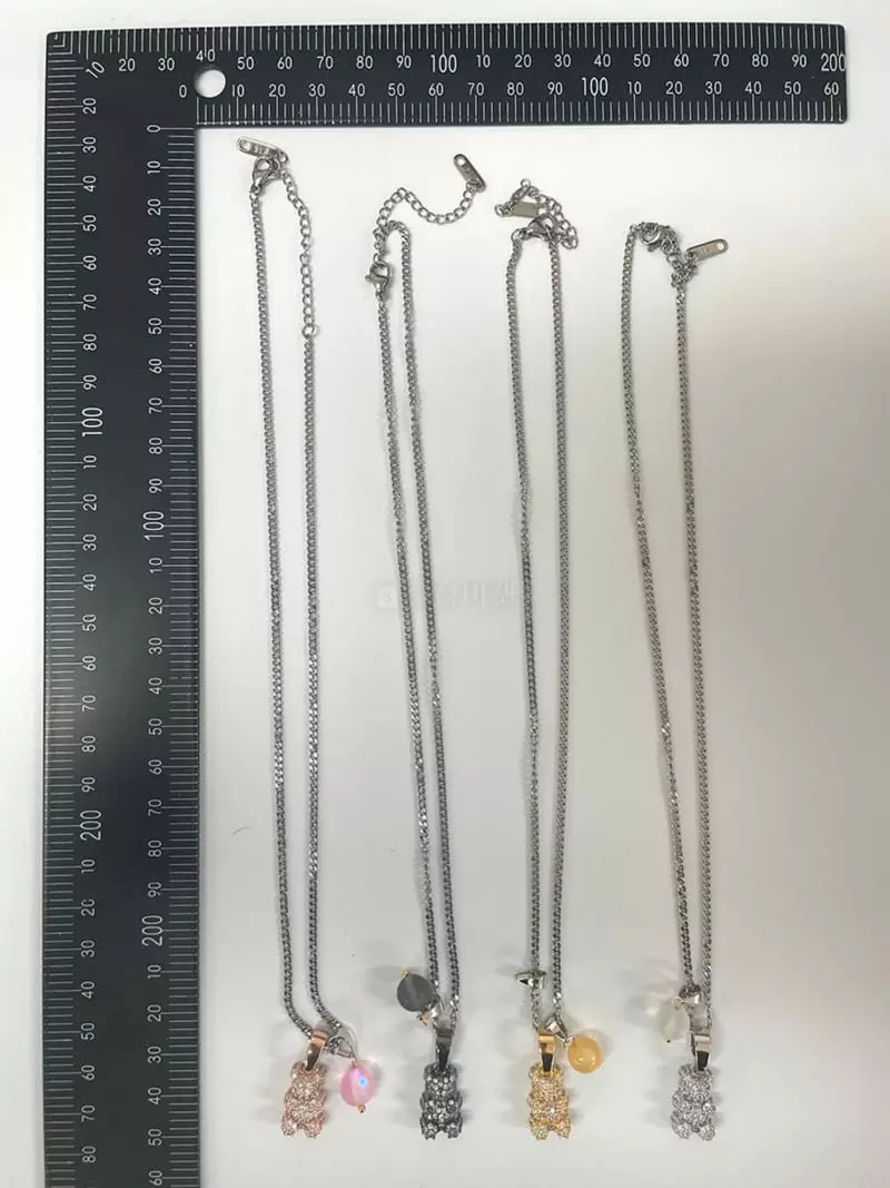 Mood - Korean Women Fashion - #momslook - A3516 Bear Haribo Chain Necklace - 4