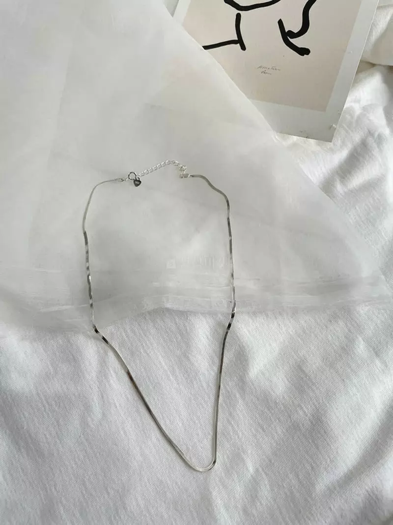Mood - Korean Women Fashion - #womensfashion - A3342 Silver Necklace - 2
