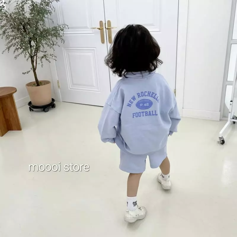 Mooi Store - Korean Children Fashion - #Kfashion4kids - Foot Ball Collar Half Pants - 3