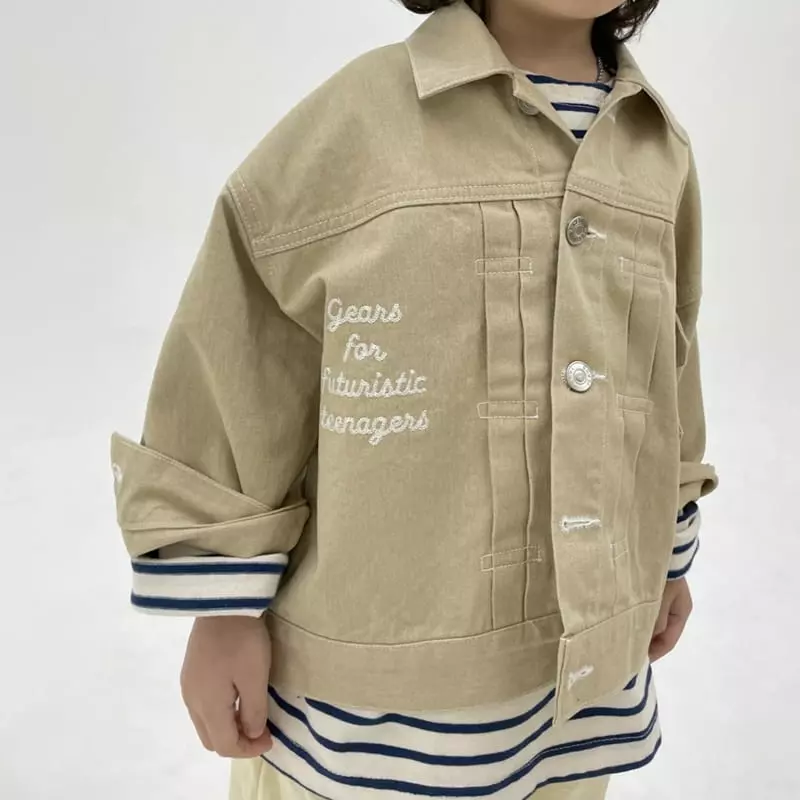 Mooi Store - Korean Children Fashion - #childofig - Calvin Embroidery Jacket - 9