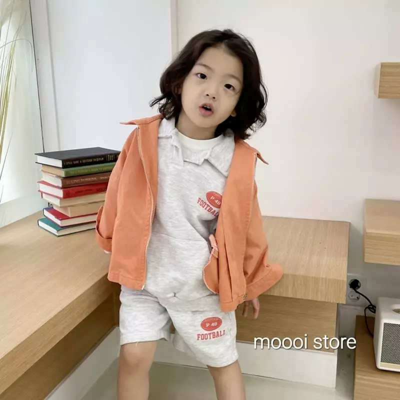 Mooi Store - Korean Children Fashion - #childofig - Foot Ball Collar Half Pants - 11