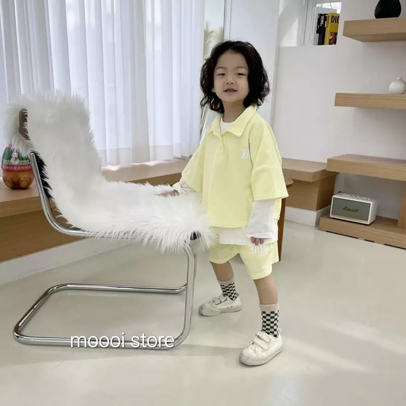 Mooi Store - Korean Children Fashion - #childrensboutique - Love Towel Collar Tee - 7
