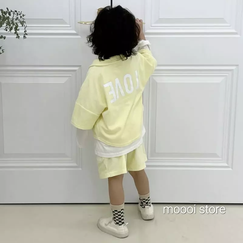 Mooi Store - Korean Children Fashion - #discoveringself - Love Towel Collar Tee - 9
